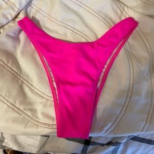 SHEIN Bright Pink Bikini Bottom - Size Small